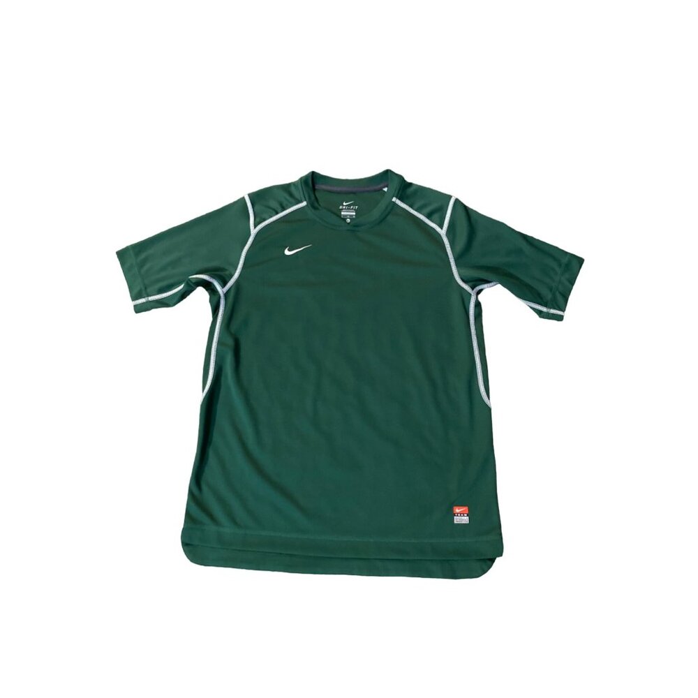 Nike Athletic Shirt Mens XL Used Green Dri-Fit 379155-347 *Couple Snags - Picture 3 of 16